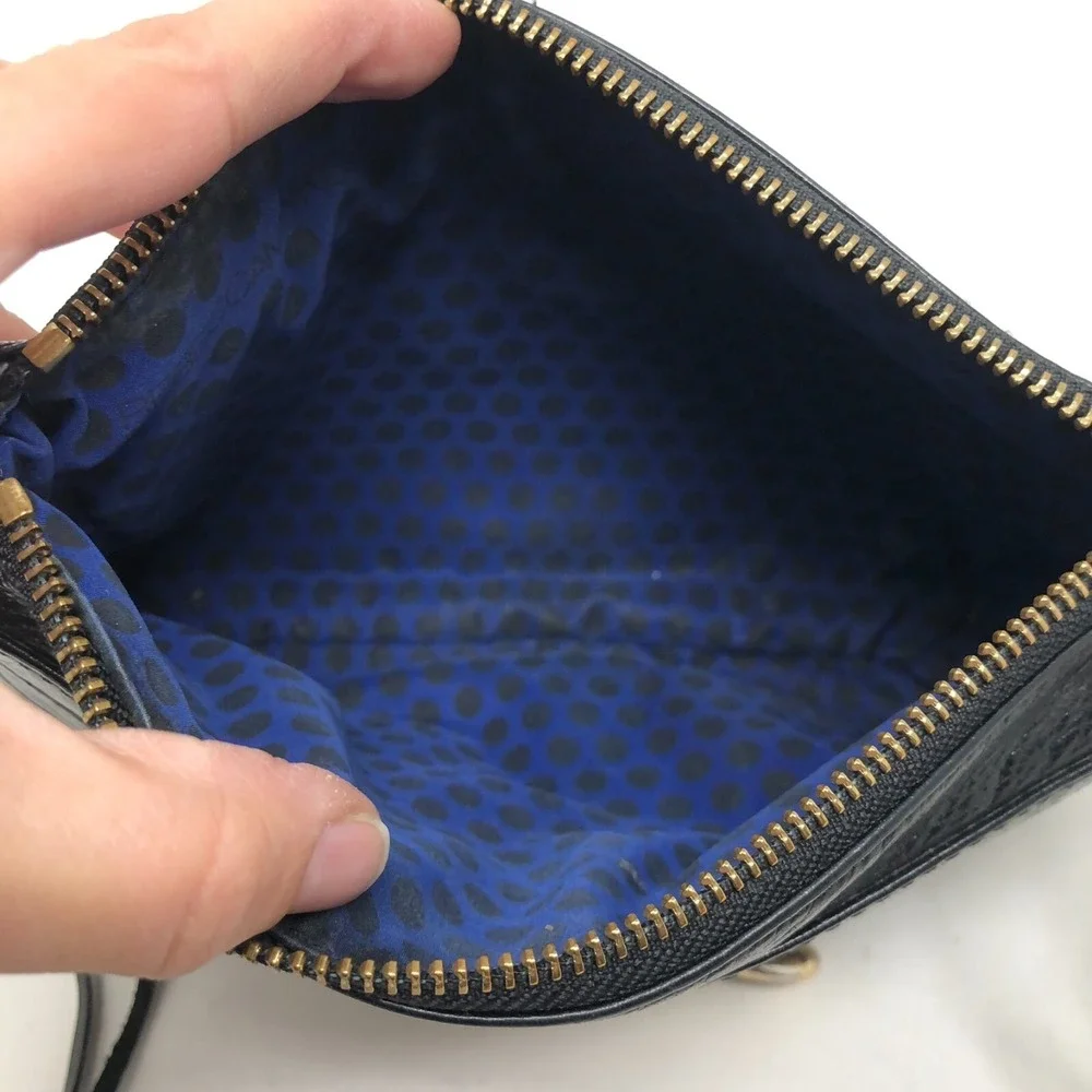 Rebecca Minkoff M.A.C. Shoulder Bag Black Leather Chain Strap Studded